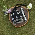 Black Buta Potli with Tassels